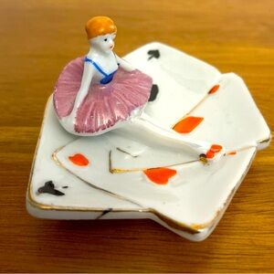 Adorable Japanese luster ware mini ashtray
